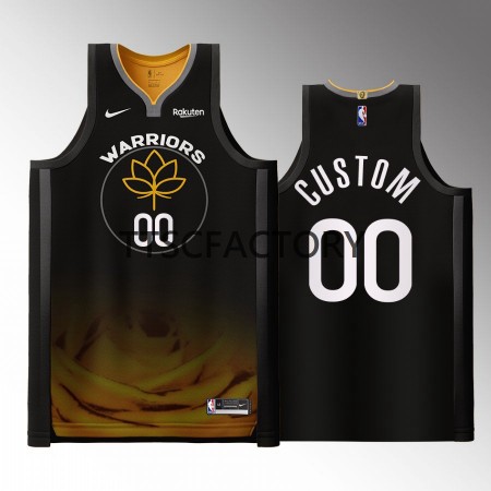 Maillot Basket Golden State Warriors Personnalisé Nike 2022-23 City Edition Noir Swingman - Homme